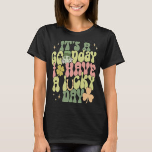 God Dag Lucky Day Grön fyrabladig c St Patricks D T Shirt