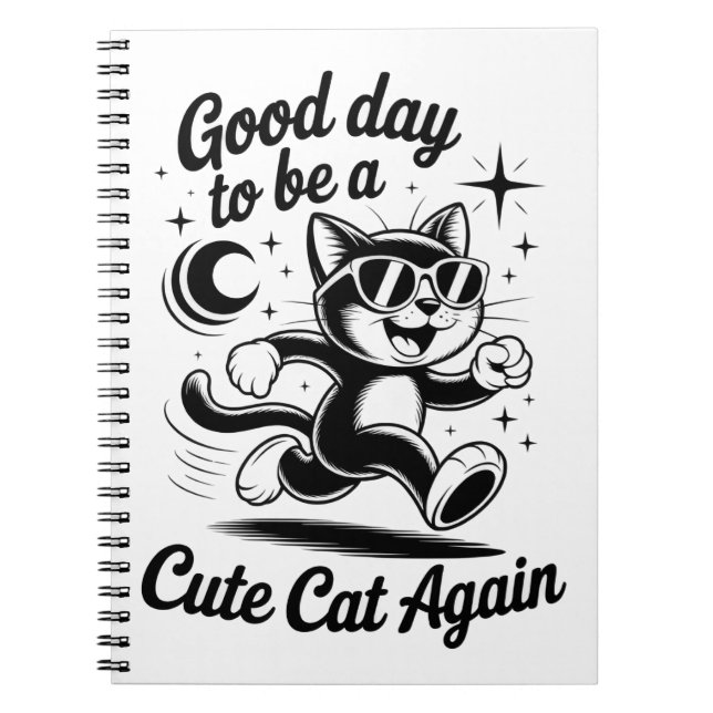 God dag söt katt anteckningsbok (Framsidan)