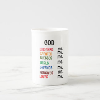 "GOD DESIGNAD ME" SPECIALTY Mugg Benporslin Mugg