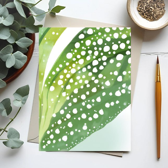 God Dew | Modern botanisk vattenfärg Vykort (Skapare uppladdad)