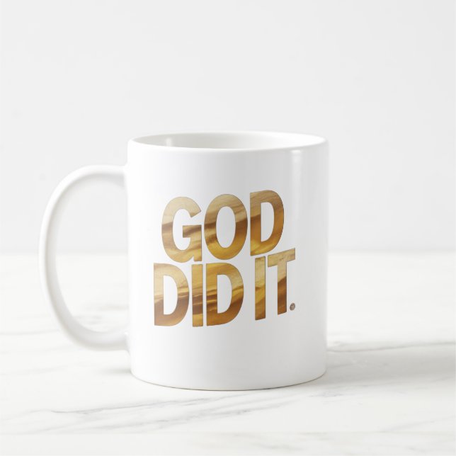 God Did It – Faith-Inspired Christian Coffe Mug Kaffemugg (Vänster)