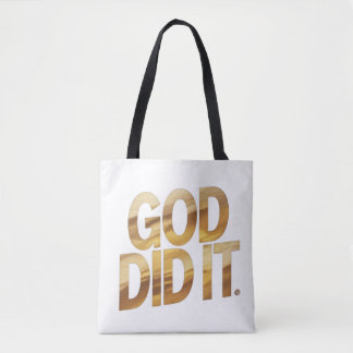 God Did It – Faith-Inspired Christian Tote Bag Tygkasse