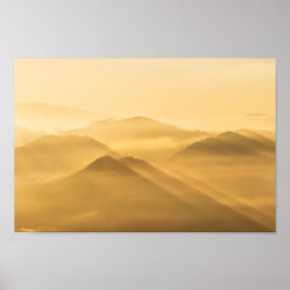 God dimma backe lagrar soluppgång poster