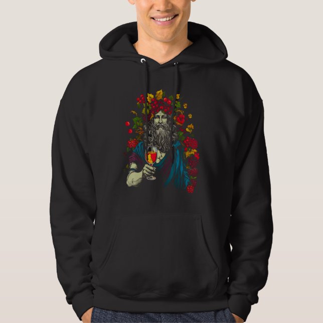 God Dionysus Greek Mythology Hoodie (Framsida)