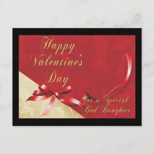 God dotter Valentine vykort