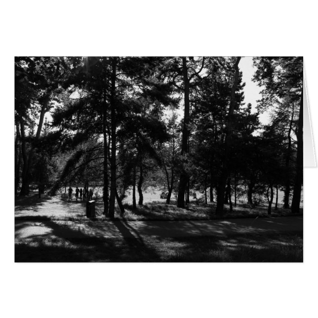 God eftermiddag i parken hälsningskort (Framsidan Horizontal)