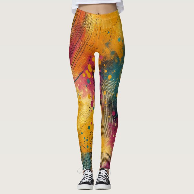"God eftermiddag" Leggings (Framsida)