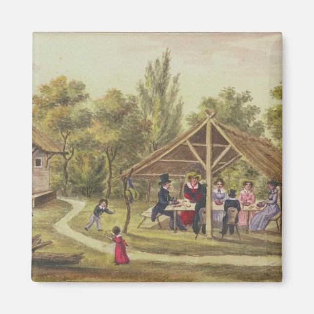 God eftermiddag te vid en tavern från journal magnet (Framsidan)