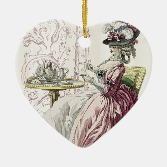 God eftermiddag Tea! Julgransprydnad Keramik (Framsidan)