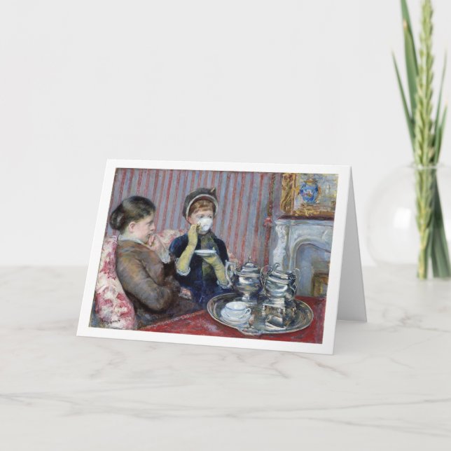 God eftermiddag Tea, Mary Cassatt Kort (Framsida)
