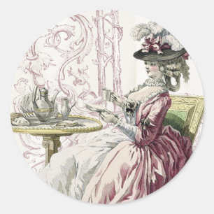 God eftermiddag Tea! Runt Klistermärke