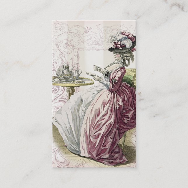 God eftermiddag Tea! Visitkort (Framsida)