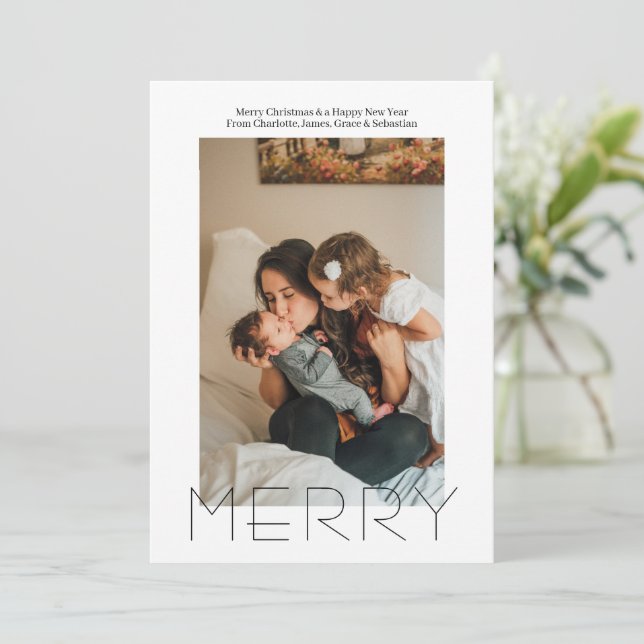 God Elegant Personlig jul i  Julkort (Stående Fram)