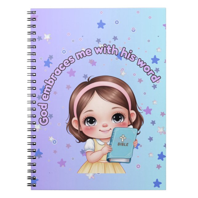 God embraces me with his word  anteckningsbok (Framsidan)