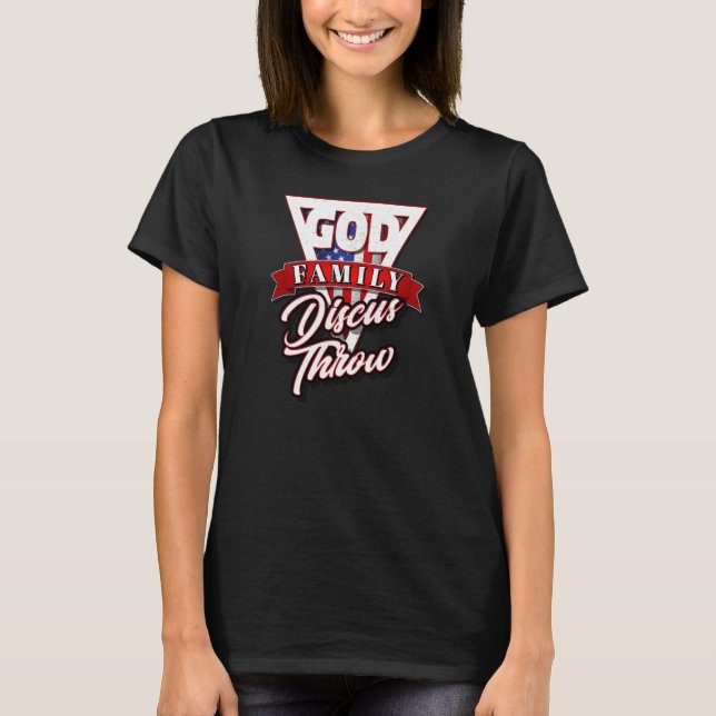 God Family and Discus Throw T Shirt (Framsida)