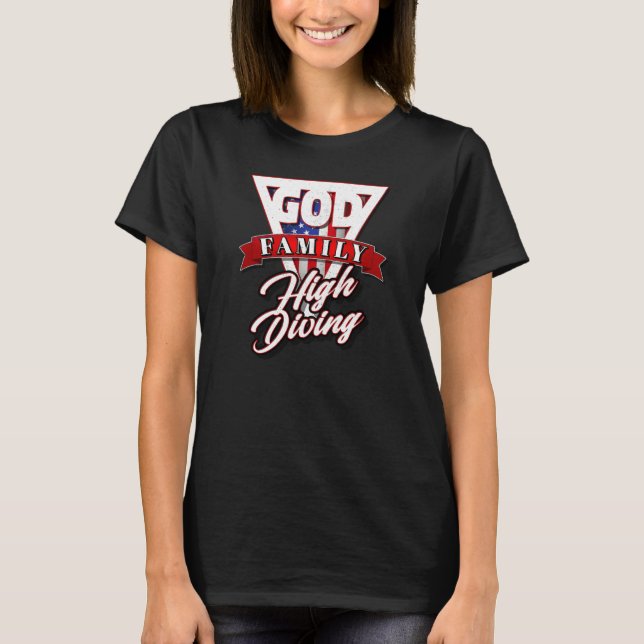 God Family and High Diving T Shirt (Framsida)