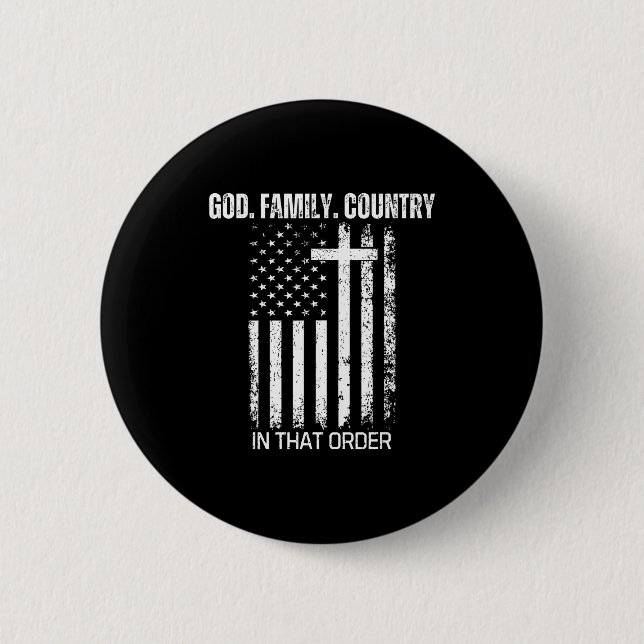 God Family Country In That Order Patriotic Christi Knapp (Framsida)