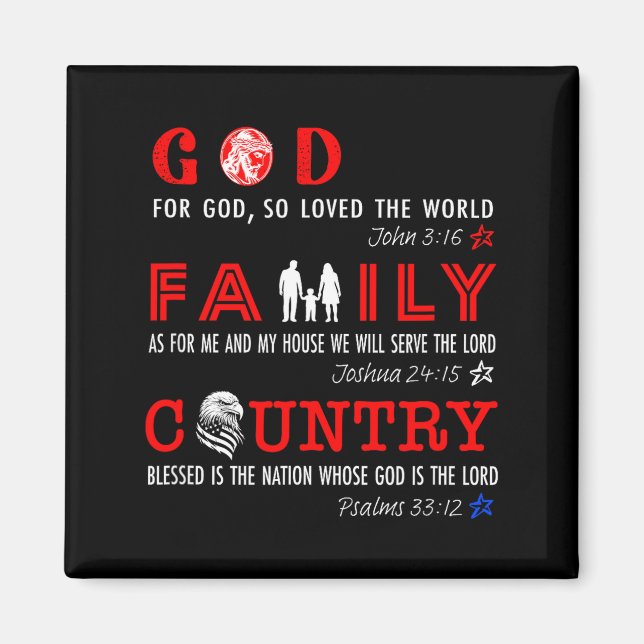 God Family Country  Magnet (Framsidan)