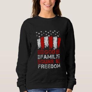 God Family Guns & Freedom Pro Gun Vintage 2:a Amen T Shirt