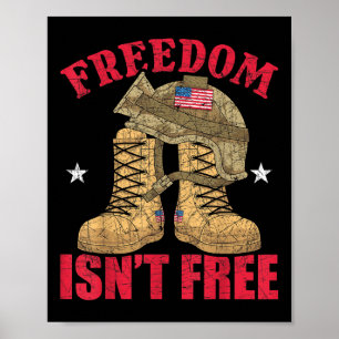 God Family Land American Soldier Us Flagga Memori Poster