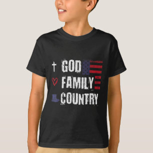 God Family Land Patriotic Veteran Soldier Memor T Shirt