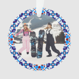 God Festive Blue-julfoto Bild Ram