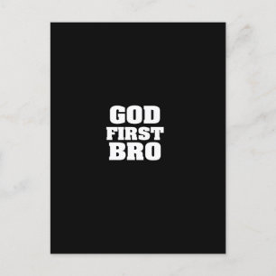 God First bro Vykort
