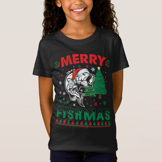 God Fiske Fiske Fiske Fiske efter Pappa Fiskare Ju T Shirt (Framsida)