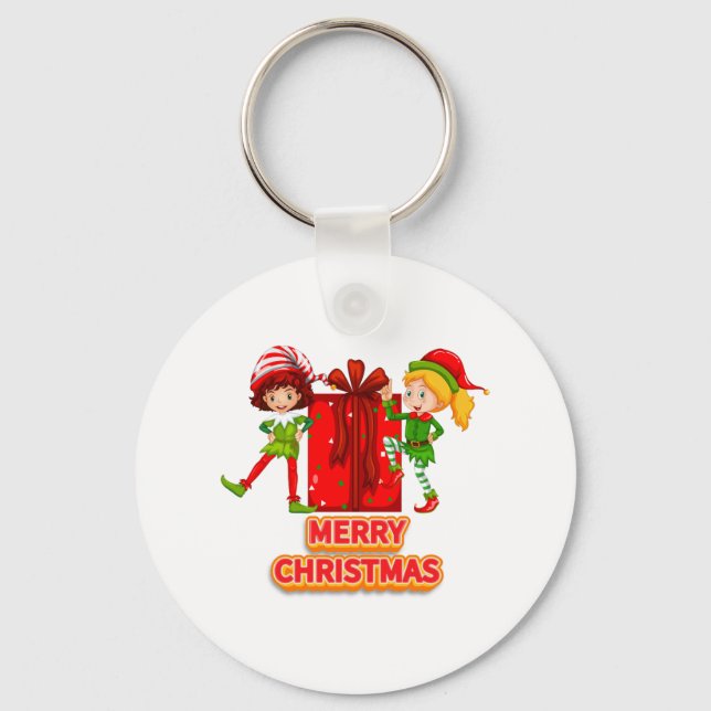 God födelsedag och Lycklig jul 2023 Nyckelring (Framsida)