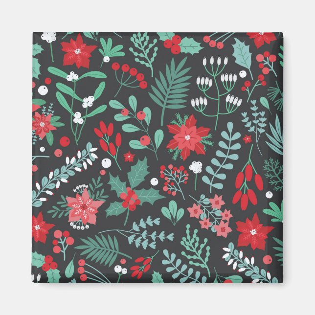 God födelsedag och Lycklig jul Magnet (Framsidan)