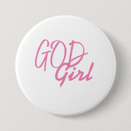 God Girl Button Knapp