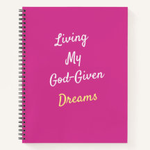 God-given Dreams Spiral Notebook Journal