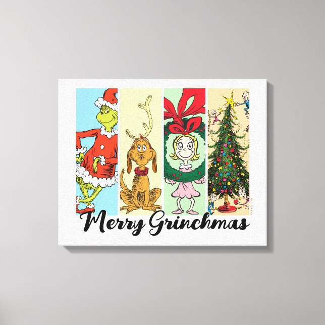 God Grinchmas-helgcollage Canvastryck (Framsida)