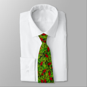 God Grönt Holly och Red Berries jul Slips