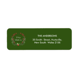 God Grönt Juldagen Personlig för andning Returadress Etikett