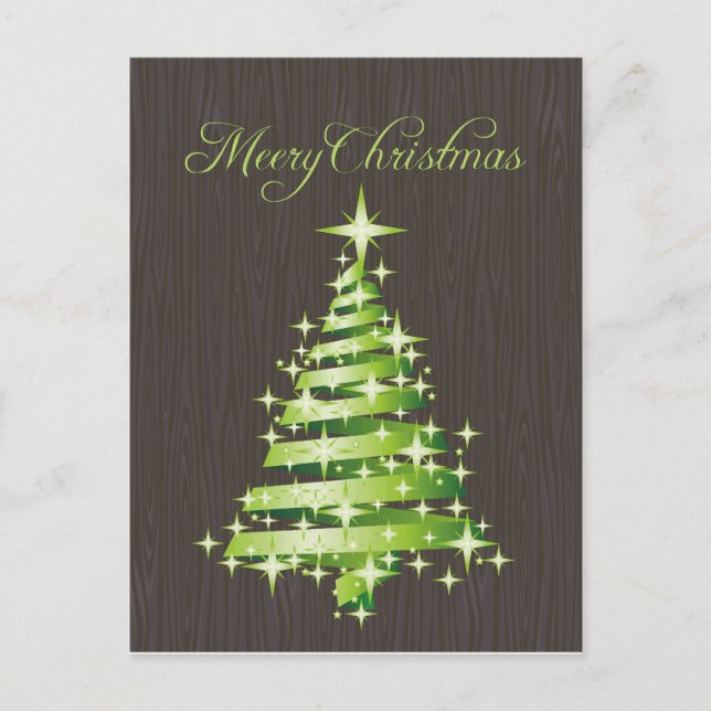 God Grönt julkort Helg Vykort (Framsida)