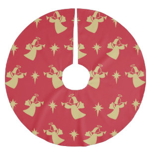 God Guld, stjärnan Red Julgransmatta Borstad Polyester