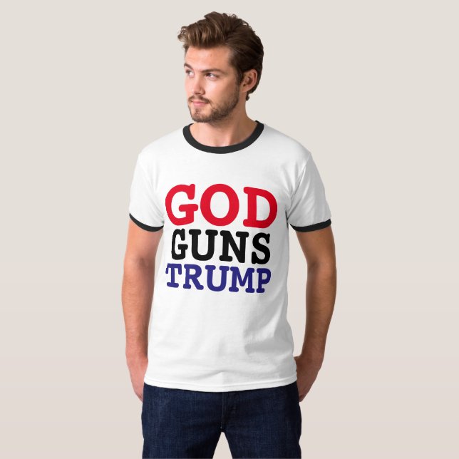 GOD GUNS DONALD TRUMP t-shirts (Hel framsida)