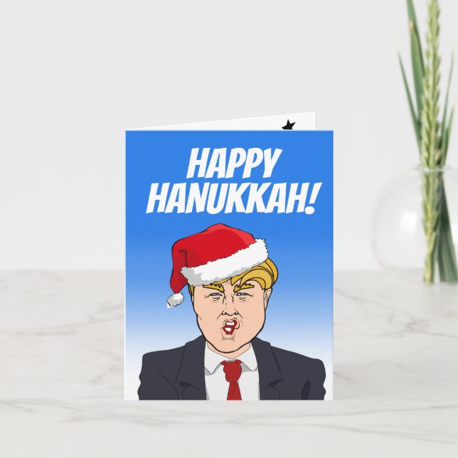 God Hanukkah från Donald Trump Kort (Framsida)