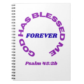 God Has Blessed Me Forever Notebook Anteckningsbok