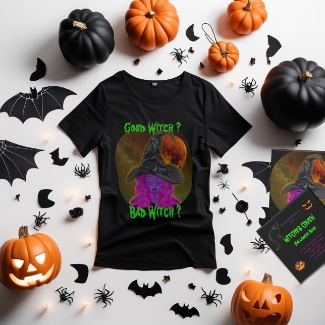 God Häxa Dålig Häxa Halloweenfest  T Shirt (Skapare uppladdad)