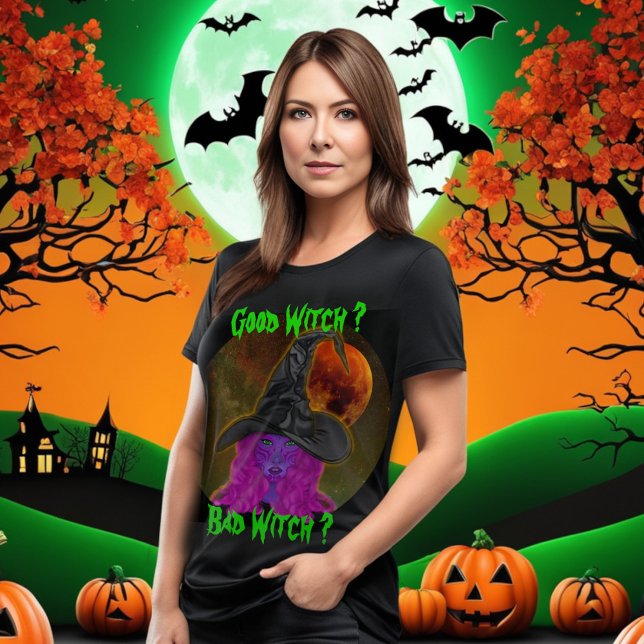 God Häxa Dålig Häxa Halloweenfest  T Shirt (Skapare uppladdad)
