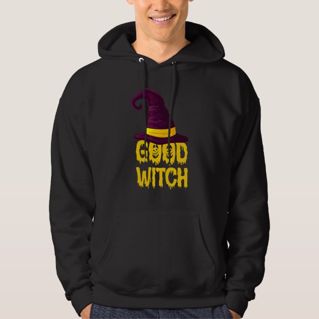 God Häxa Halloween Kostym Hoodie (Framsida)