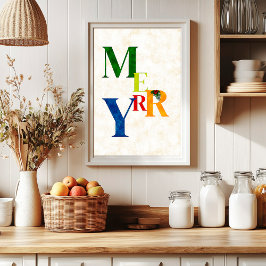 God Helgdag Decor, Väggkonst jul Poster