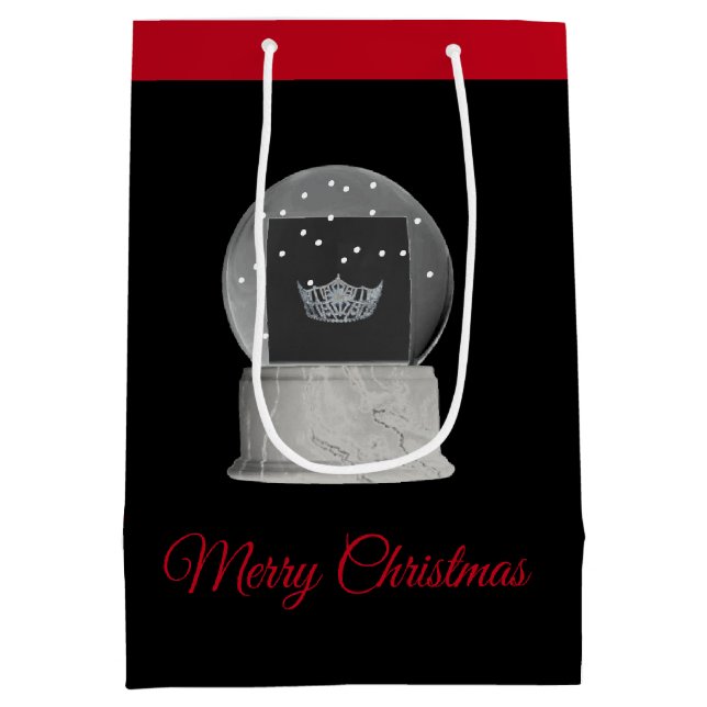God Helgdag Gift Bag Miss America Snö Globe (Baksidan)
