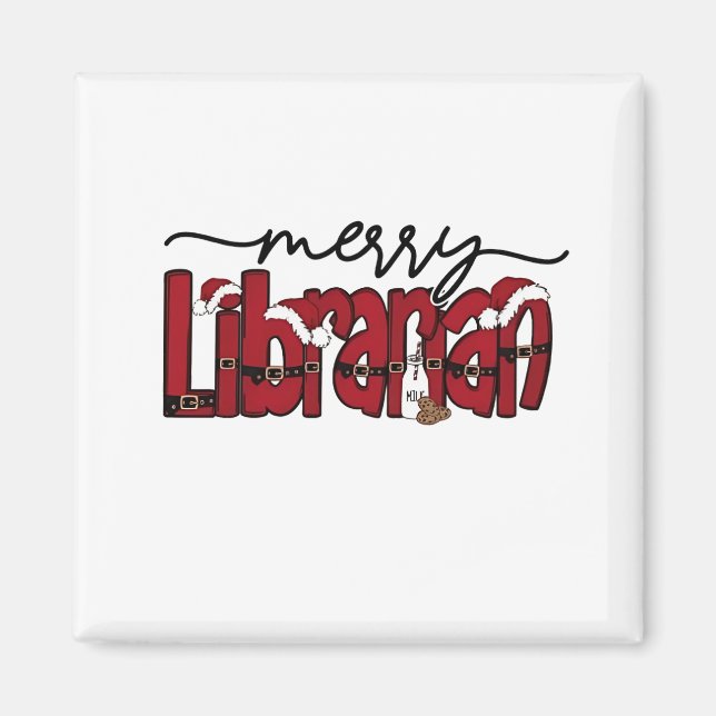 God helgjul Bok Älskare Bibliotek Magnet (Framsidan)