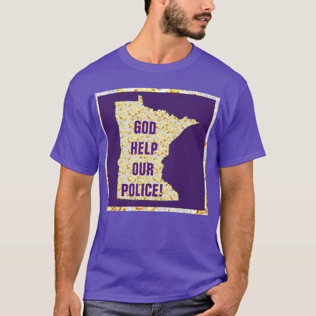 GOD HJÄLPER VÅR POLIS T SHIRT (Framsida)