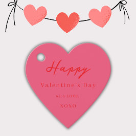 God hjärtans dag XOXO Cheeries Heart Gåvor Etiketter