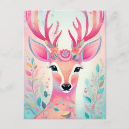 God Hjort jul Helg Vykort