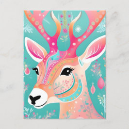 God Hjort jul Helg Vykort